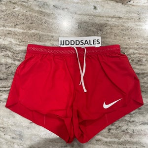 Nike Pro Elite Track & Field Racing Shorts 2” 2 in 1 Red USA 848926-XXX Women’s Sz M