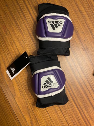 Holy Cross purple custom elbow pads