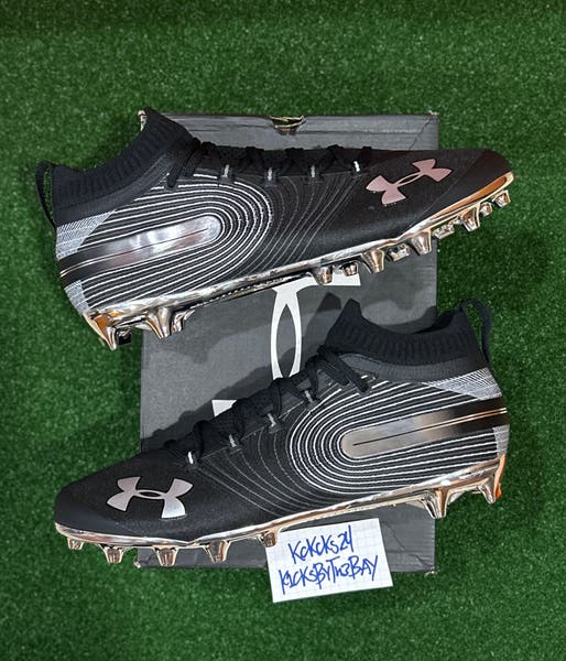 Under Armour Spotlight MC Football Cleats Black CHROME 3020675-001