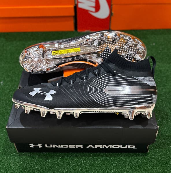 Under Armour Spotlight MC Football Cleats Black CHROME 3020675-001