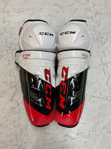 Senior Used CCM JetSpeed FT4 pro bundle- 13" Shin Pads and small adult elbow pads