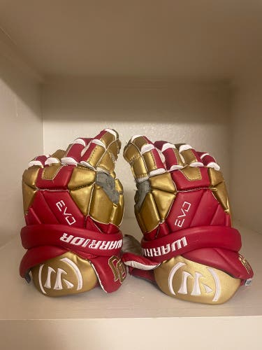 Used  Warrior 13" EVO QX Lacrosse Gloves