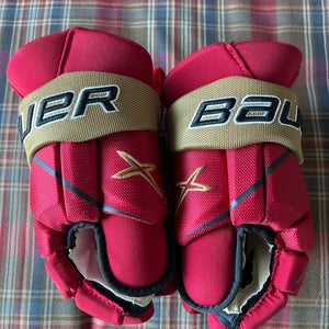 Custom Northeastern University Bauer Vapor 2X Pro Hockey Gloves-15"