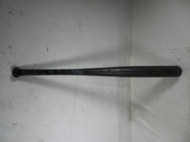 Vintage 1940's SLASHER NO 200 Wooden Official Softball Bat Black Finish 30"