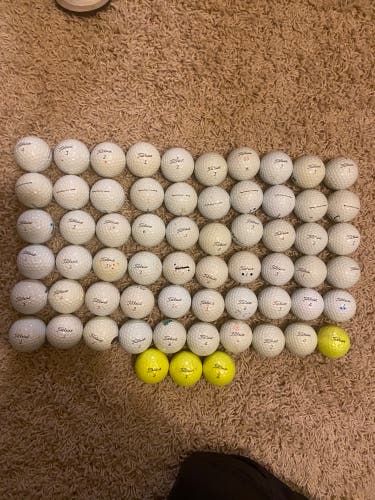 63 TITLEIST PROV1/PROV1X GOLF BALLS