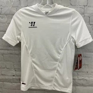Warrior Youth Boys Burnden Replica White Soccer Rugby Jersey NWT