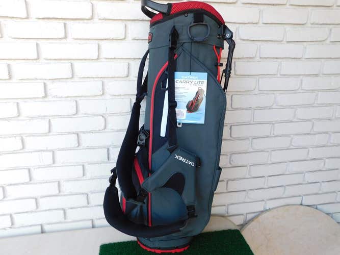 Datrek Golf Carry Lite Stand Bag - Charcoal/Red/Black - NEW