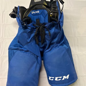 Used CCM Tacks5092 Jr. Medium Hockey Pants. Royal.