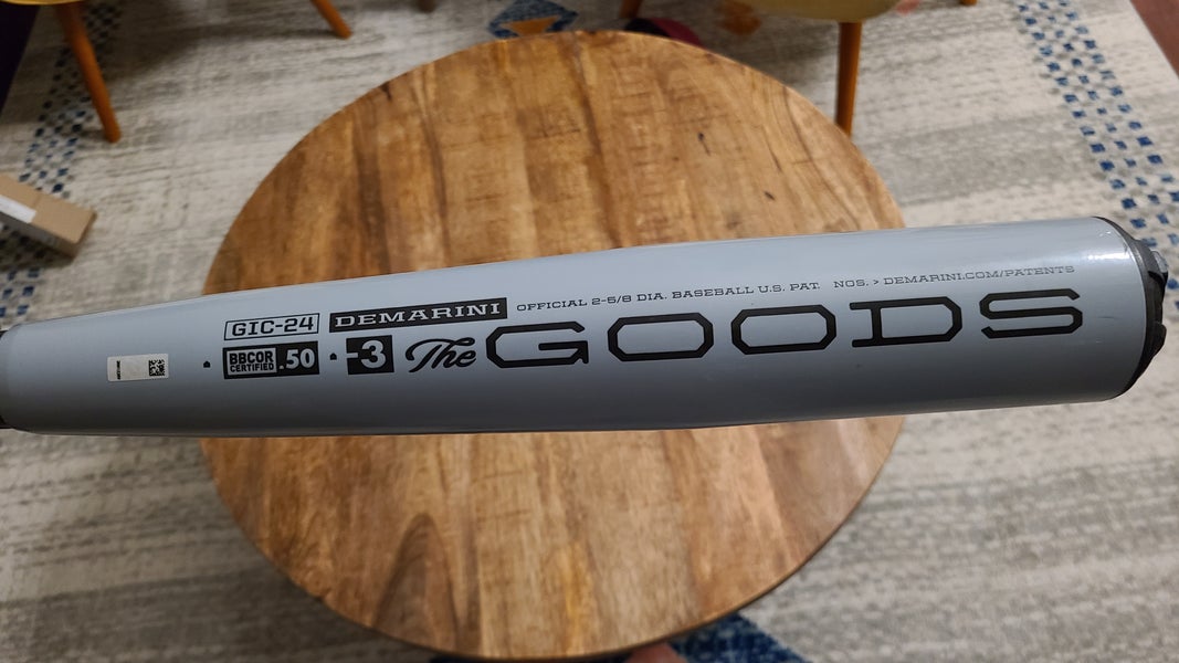 Used BBCOR Certified 2023 DeMarini The Goods Half n Half Bat (-3) 28 oz 31"