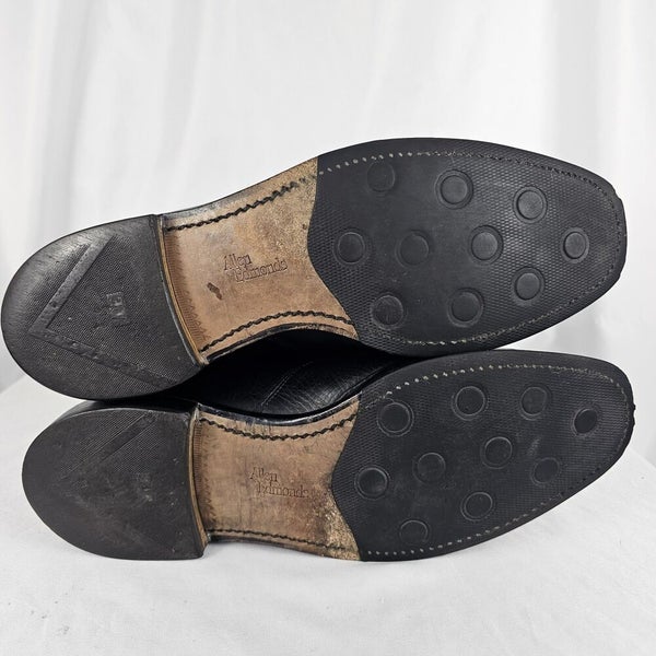 Allen Edmonds Milford Black Apron Toe Loafers Dress Shoes  display picture 3