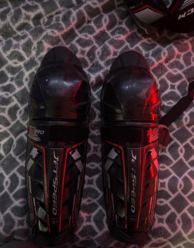 Used CCM 14" JetSpeed FT390 Shin Pads