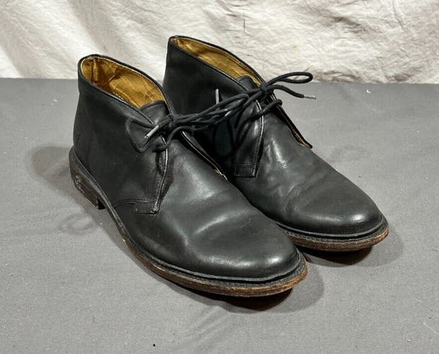 Frye James 87880 Black Leather Soled 2-Hole Chukka Boots US Men's 9 D GREAT