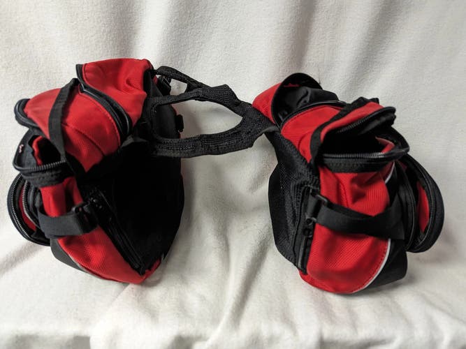 Ruff Wear Doggie Backpack Size Small Color Red Condition Used