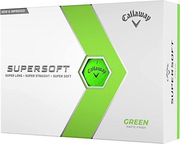 Callaway Supersoft 2023 Golf Balls (Matte Green, 12pk) Super Long NEW & IMPROVED