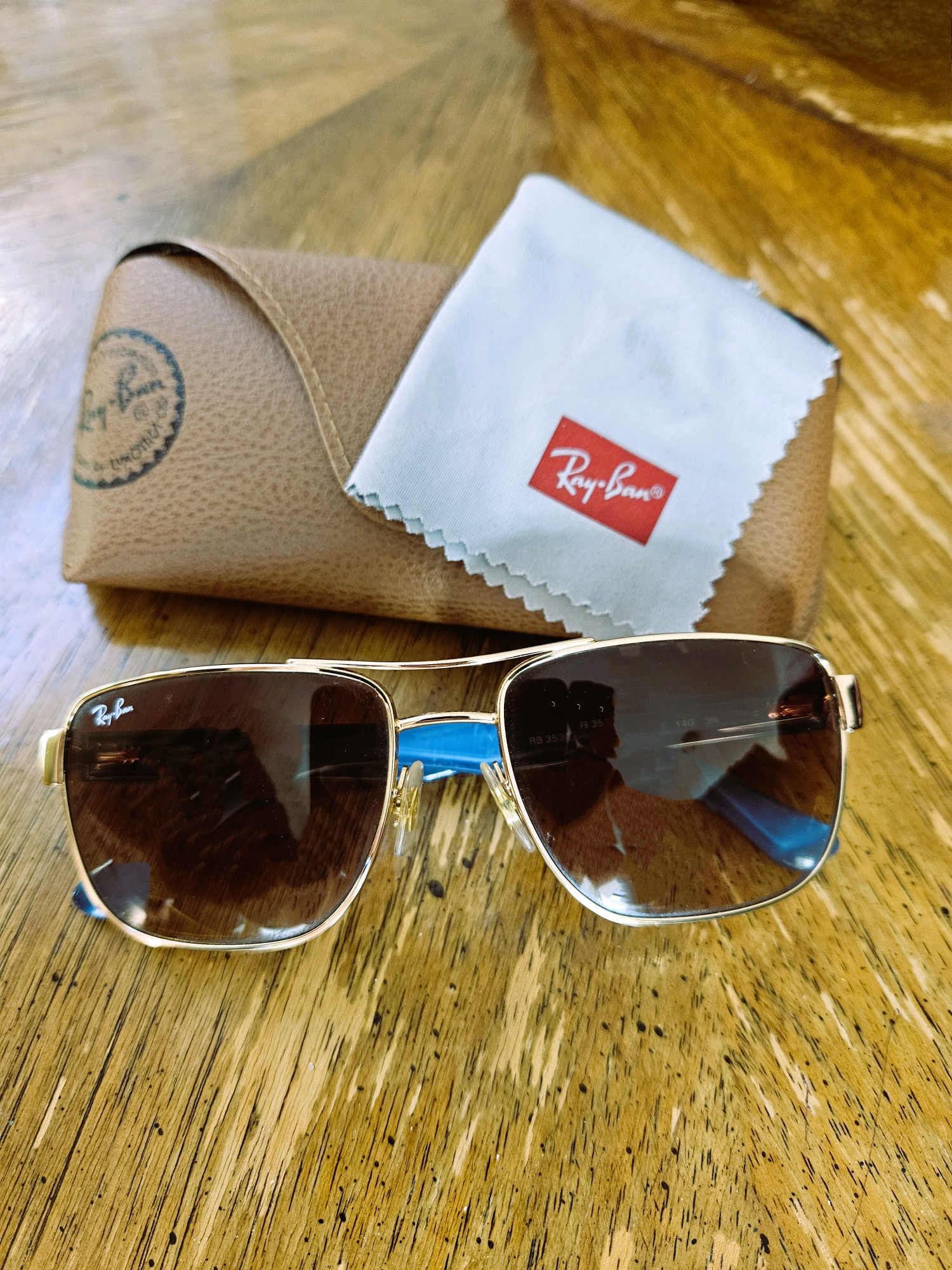 Brown RayBan Used Men's Adult Men's Sunglasses