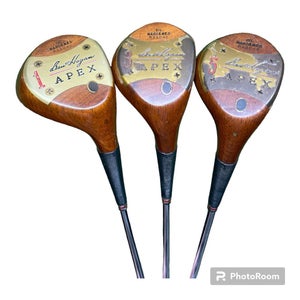 Ben Hogan Apex Oil Hardened Wood Set 1 3 5 Woods Apex 4 S Flex Steel Shafts RH