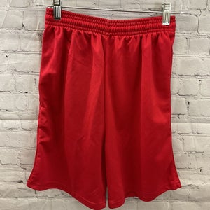 Alleson Athletic Youth Unisex 566Py Size Large Red Tech Athletic Shorts New