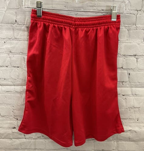 Alleson Athletic Youth Unisex 566Py Size Large Red Tech Athletic Shorts New