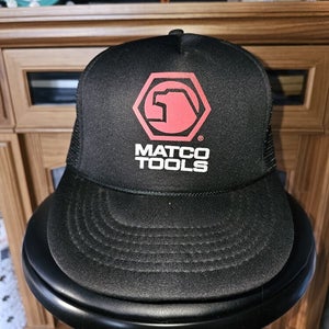 Vintage Matco Tools Trucker Mesh Promo Black Vtg Hat Cap Rope Tool Snapnack