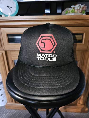 Vintage Matco Tools Trucker Mesh Promo Black Vtg Hat Cap Rope Tool Snapnack