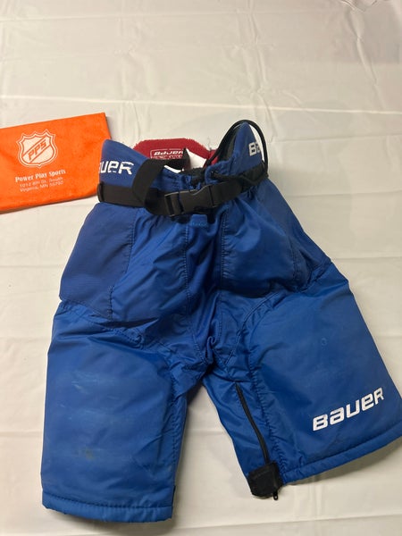Used Bauer Vapor X3.0 Jr. Medium Hockey Pants. Royal.
