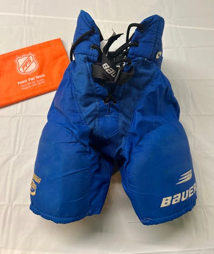 Used Bauer Supreme 3000 Jr. Medium Hockey Pants. Royal.