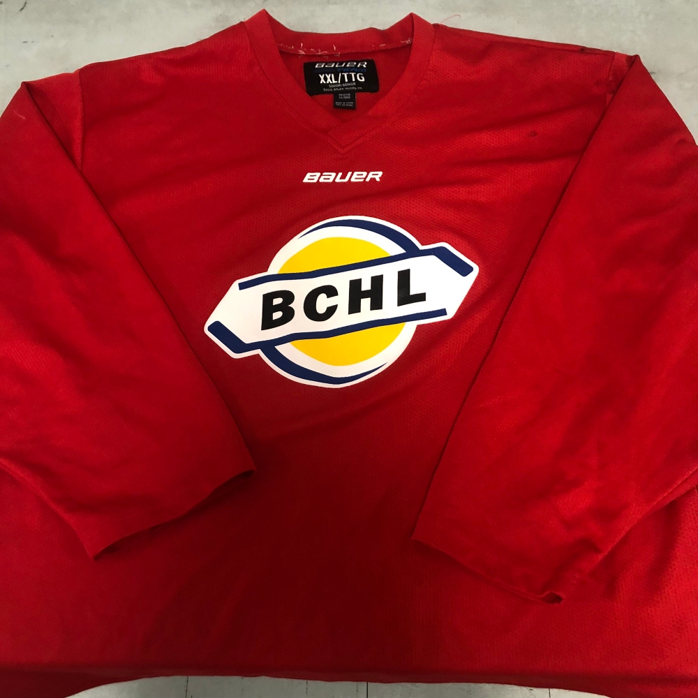 NEW BCHL XXL red practice jersey  #21
