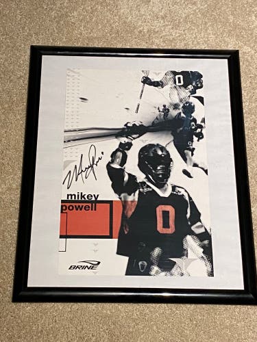 Mikey Powell Framed Autographed Picture