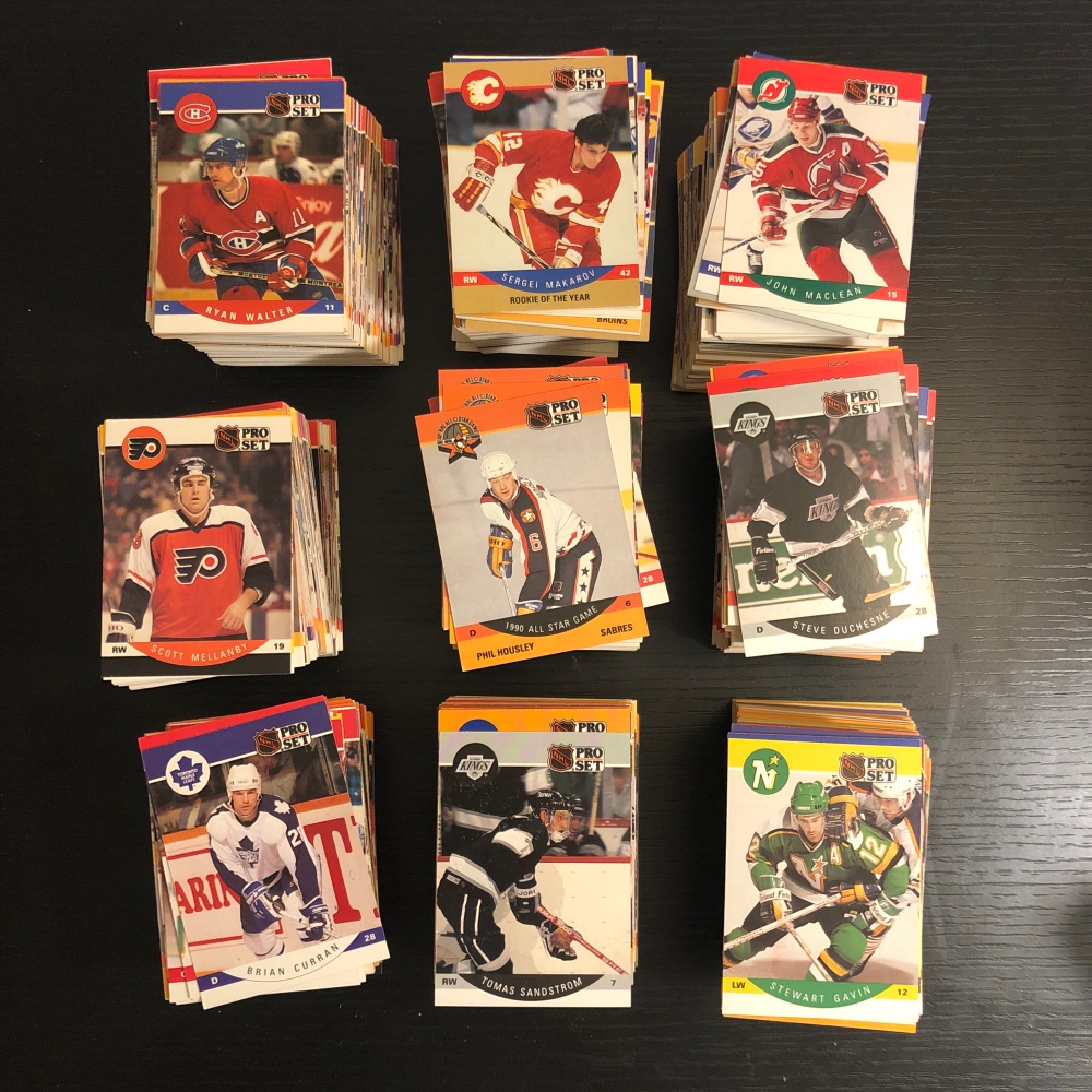 1990 NHL Vintage Pro Set Series 1 Hockey Cards Boxes