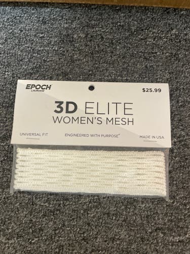 Epoch 3D elite womens mesh for the purpose head , white
