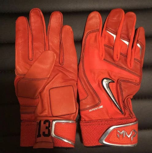 Nike Manny Machado Pro Game Issue Baseball Batting Gloves XL Rare Jordan DEP