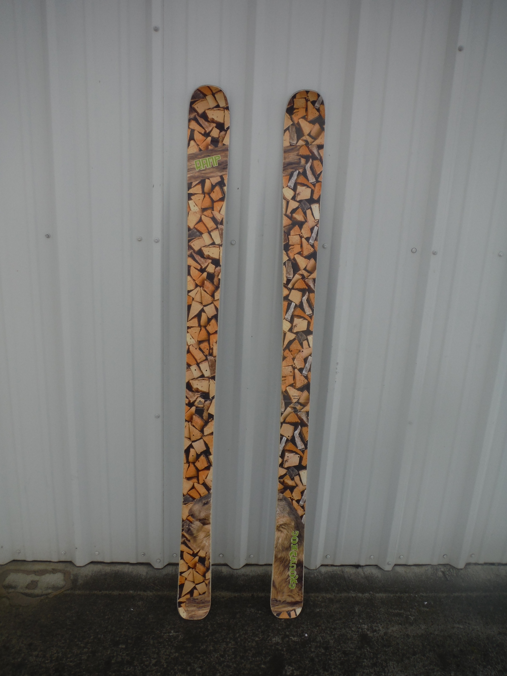 Used 179 cm GROUNDHOG Skis Without Bindings