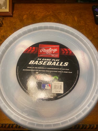 Used Rawlings 24 Pack (2 Dozen) Official Major League Baseballs