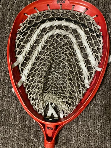 Used Strung Eclipse 2 Goalie Head DYED RED
