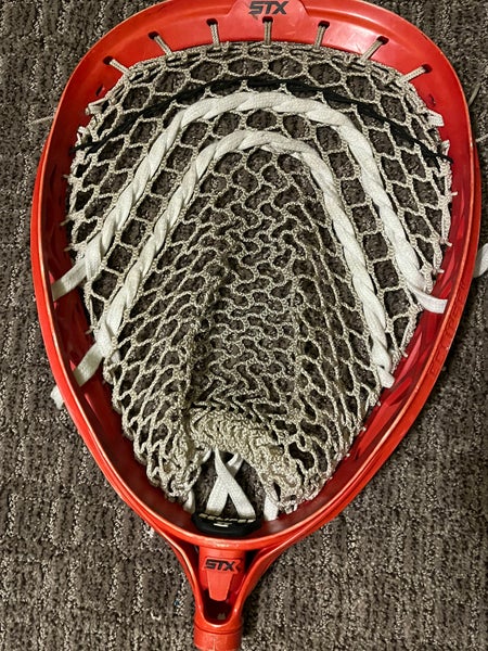 Used Strung Eclipse 2 Goalie Head DYED RED