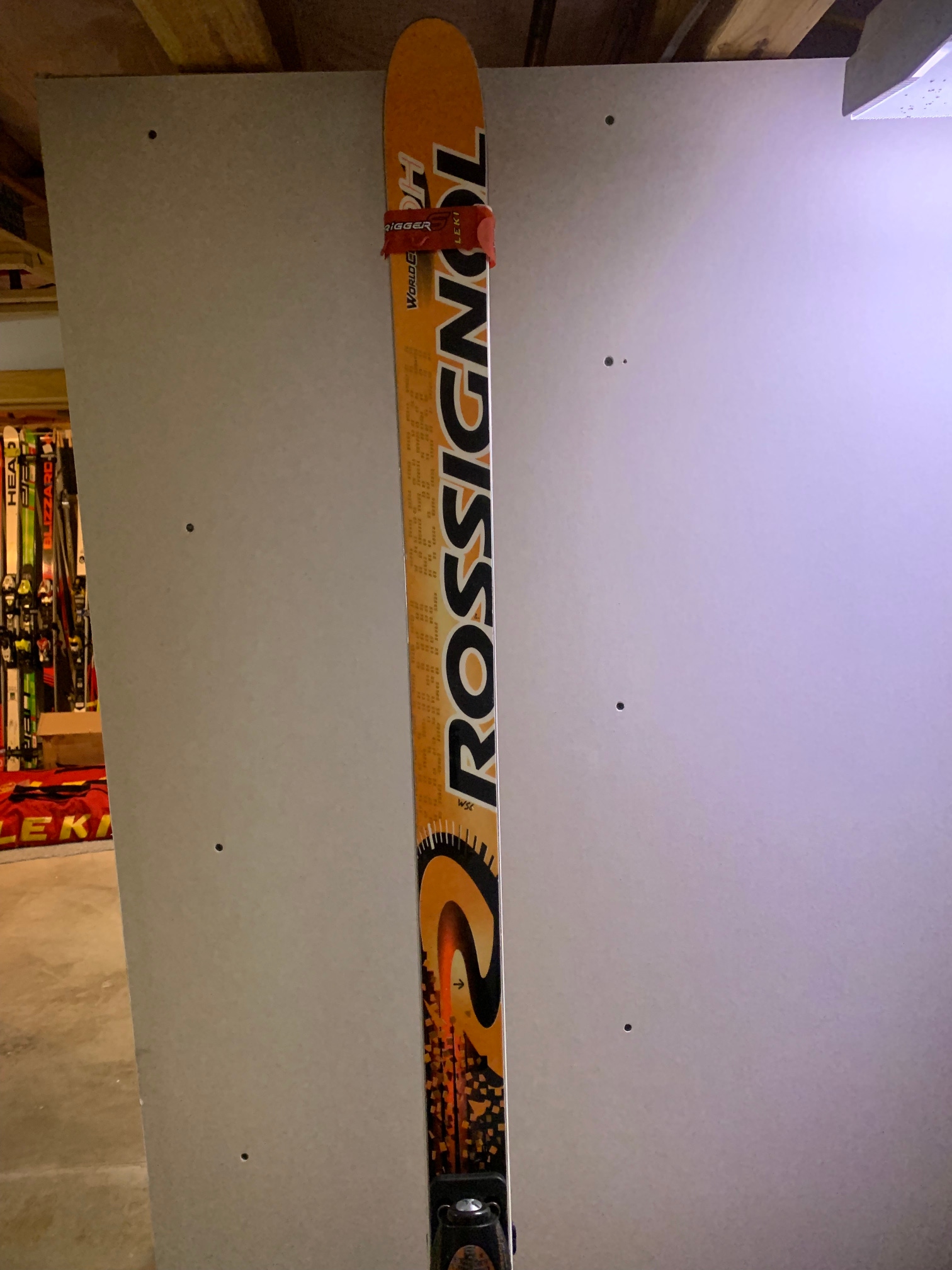 Rossignol DH ski 216cm *Factory Ski* World Cup Canadian Ski Team w/18 DIN binding