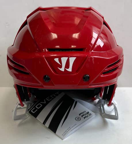 New Warrior Covert PX+ Pro stock hockey helmet PXPH6 large L red CSA ice face
