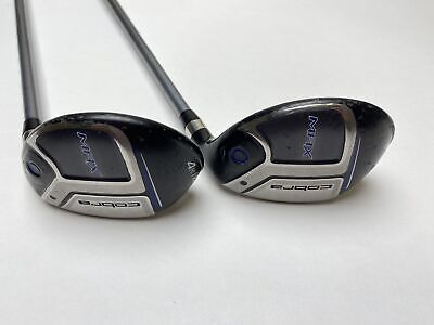 Cobra MAX 4 & 5 Hybrid Set 22* 25* Matrix Ozik White Tie X4 Senior Graphite RH
