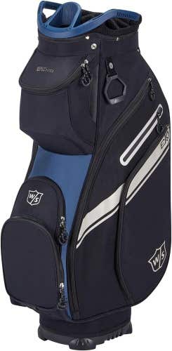 Wilson Staff EXO II Golf Cart Bags - BLACK / BLUE - 14-Way - MSRP $240