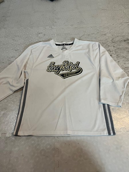 White Adidas HoneyBaked practice jersey