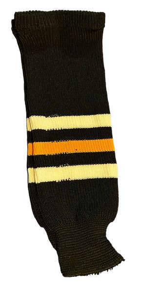 Bruins colors hockey socks