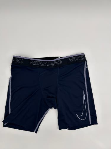 New Blue XL Nike Pro Compression Shorts