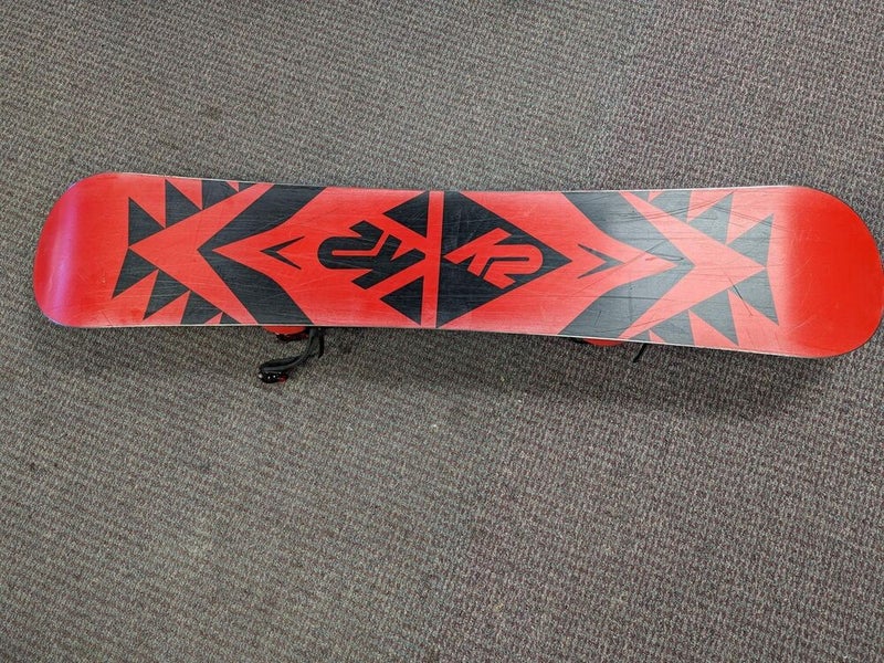 K2 Illusion Snowboard w/Salomon Bindings Size 152 Cm Color Black