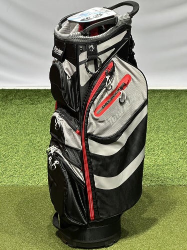 Tour Edge Hot Launch Xtreme 5.0 Cart Golf Bag Black/Red 14-Way Top New #84415