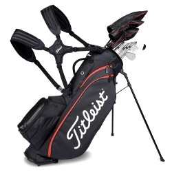 Titleist Players 5 Stand Carry Golf Bag TB23SX8 Black/Black/Red New #90595