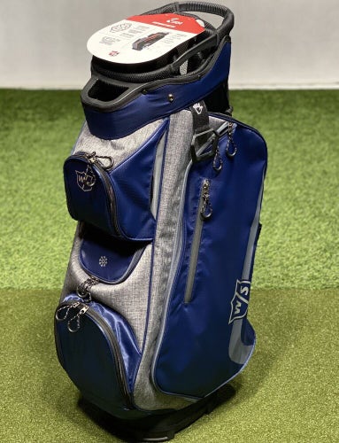 Wilson Staff Xtra Cart Golf Bag WGB4350NA Navy/Grey 14-Way Divider New #99999