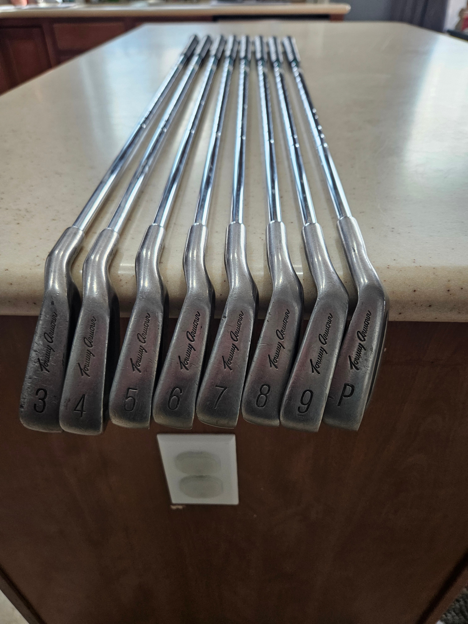 Used Men's Right Handed 845s Silver Scot Iron Set Regular Flex 8 Pieces Steel Shaft