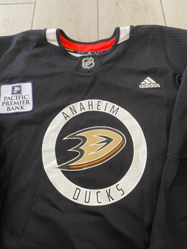Anaheim Ducks Pro Stock Adidas Practice Jersey Size 58