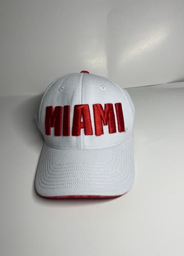 White Miami One Size Fits All Adidas Hat