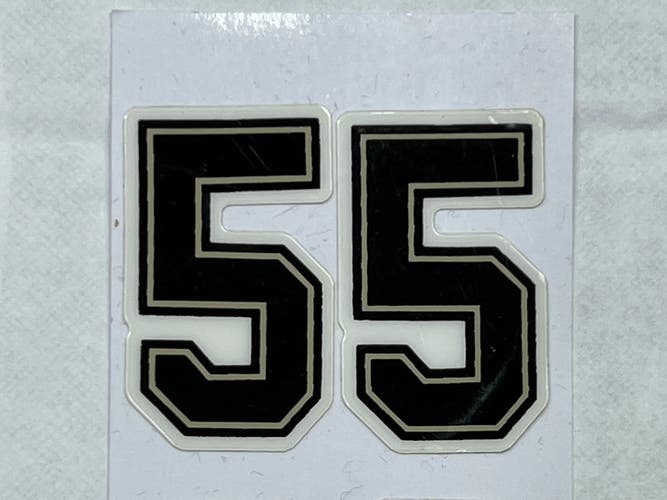 55 Authentic PITTSBURGH PENGUINS Numbers on ice decals